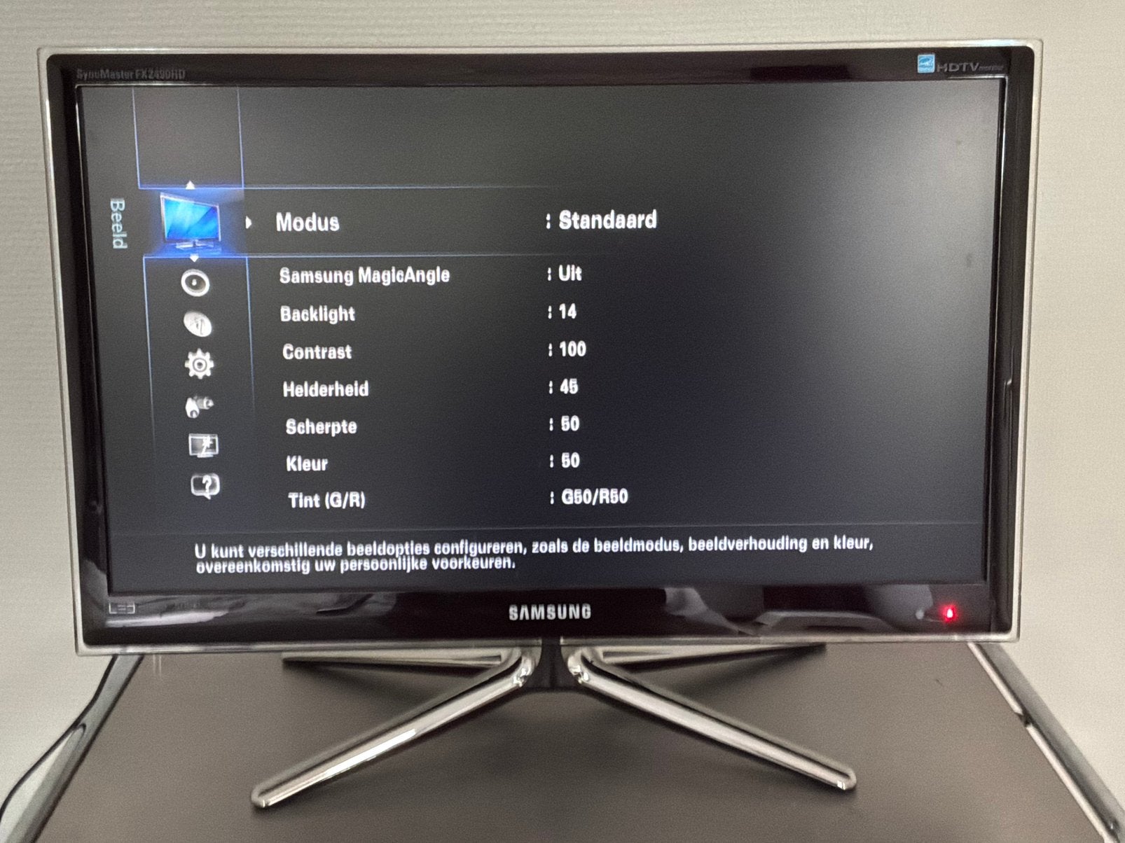 Samsung TV / Monitor 24 inch - Syncmaster FX2490HD, Gebruikt, 3 tot 5 ms, Full HD, Ophalen of Verzenden