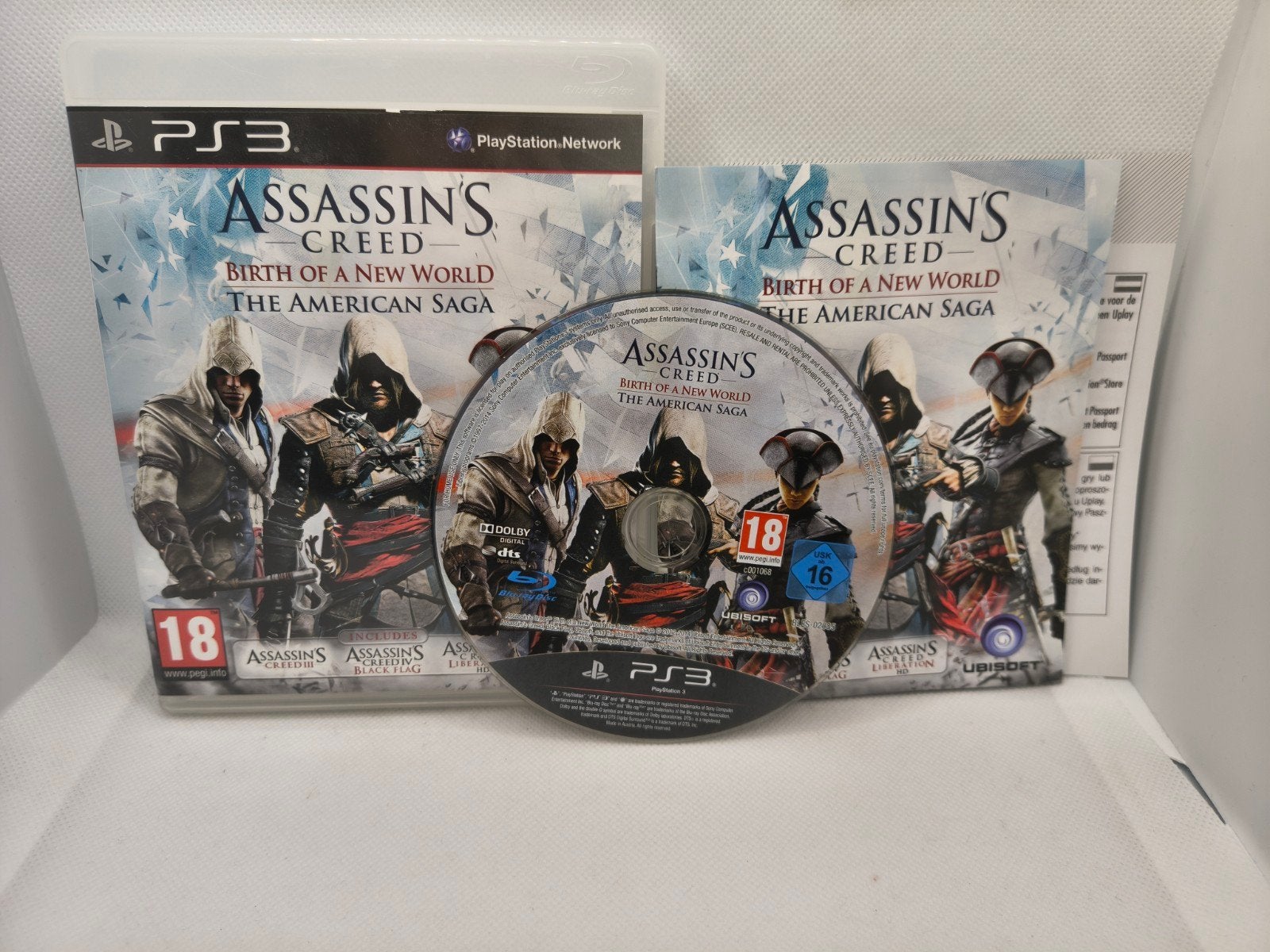Assassins creed birth of a new world the American saga ps3, Avontuur en Actie, Ophalen of Verzenden, Zo goed als nieuw, 3 spelers of meer