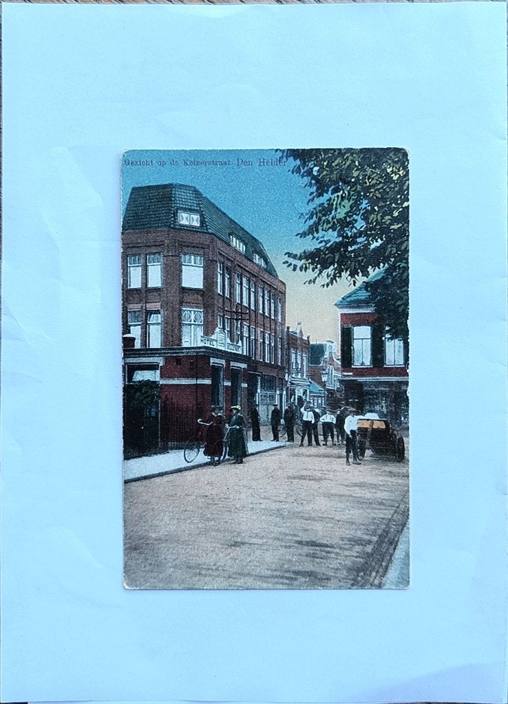 Den Helder — Gezicht op de Kolenstraat, ca. 1921 Anichtkaart, Ophalen of Verzenden, Niet ingevuld, Niet ingevuld, Niet ingevuld