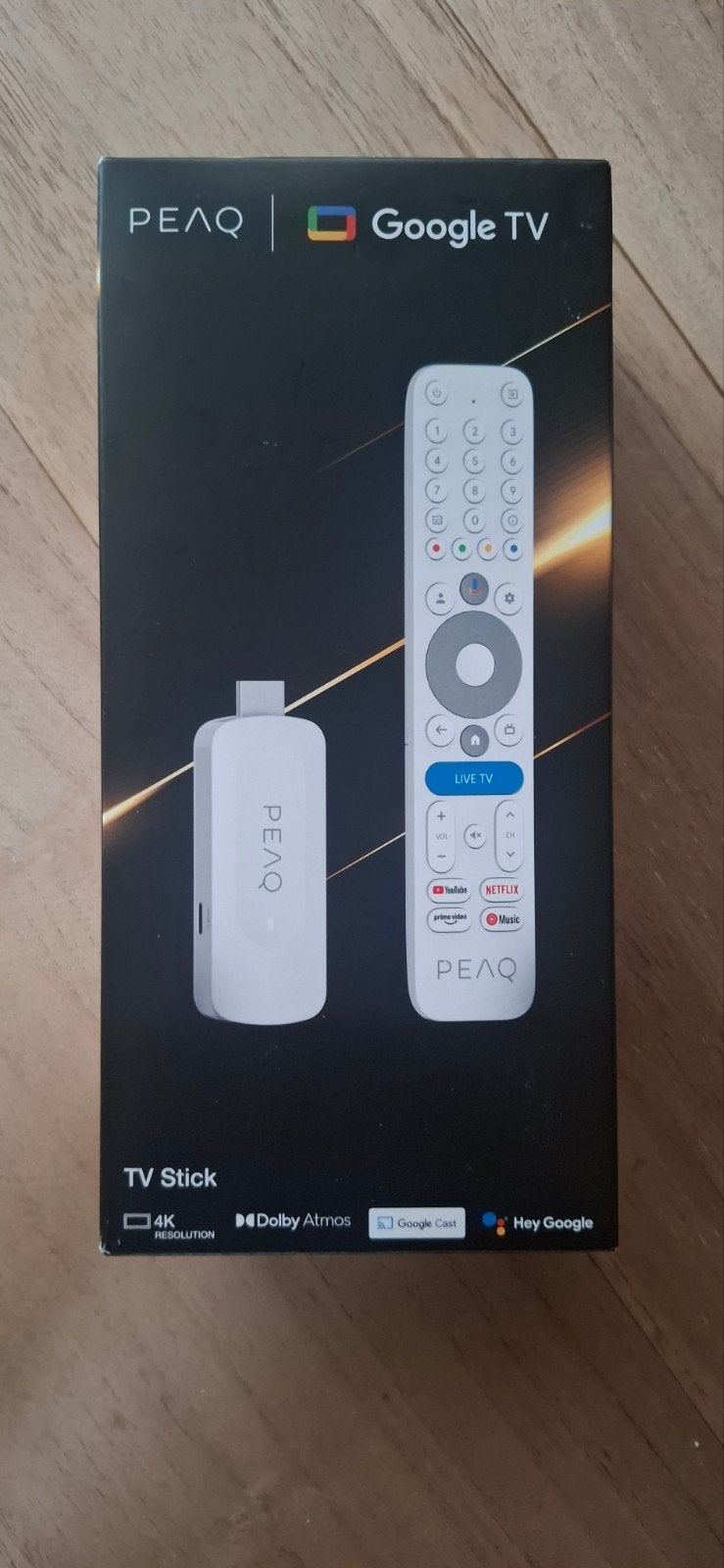 PEAQ Google TV Stick 4K - Maak van elke TV een Smart TV, Ophalen of Verzenden, Zo goed als nieuw, HDMI, Minder dan 500 GB