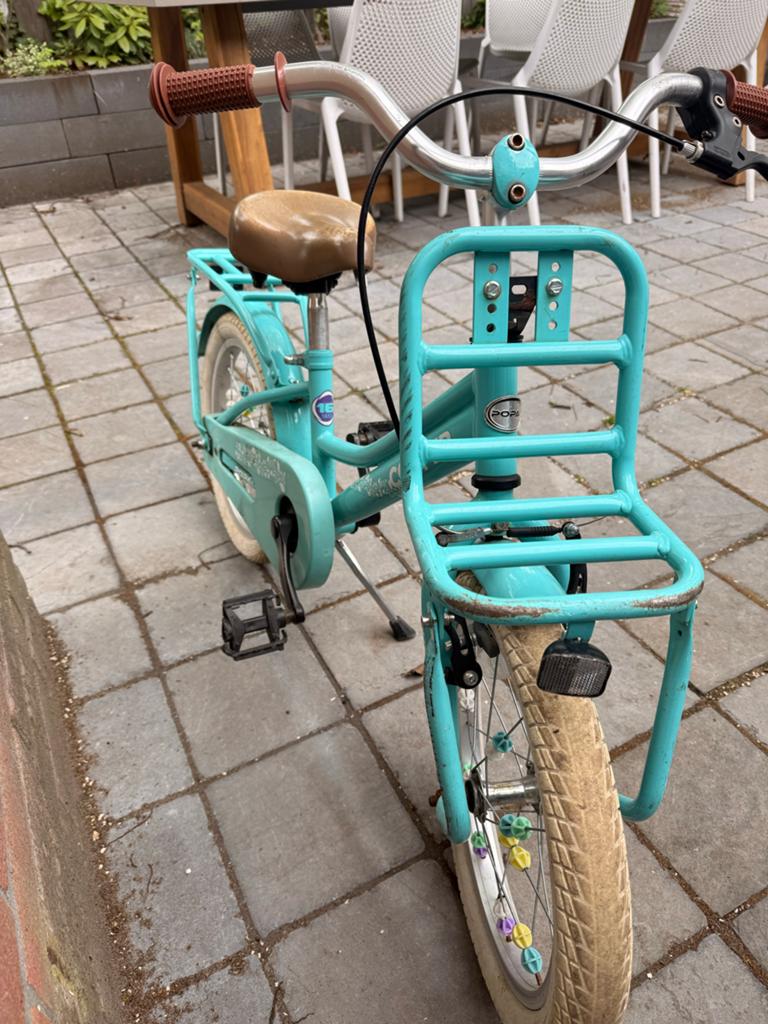Kinderfiets 16 inch, Ophalen, Gebruikt, Terugtraprem, 16 tot 20 inch