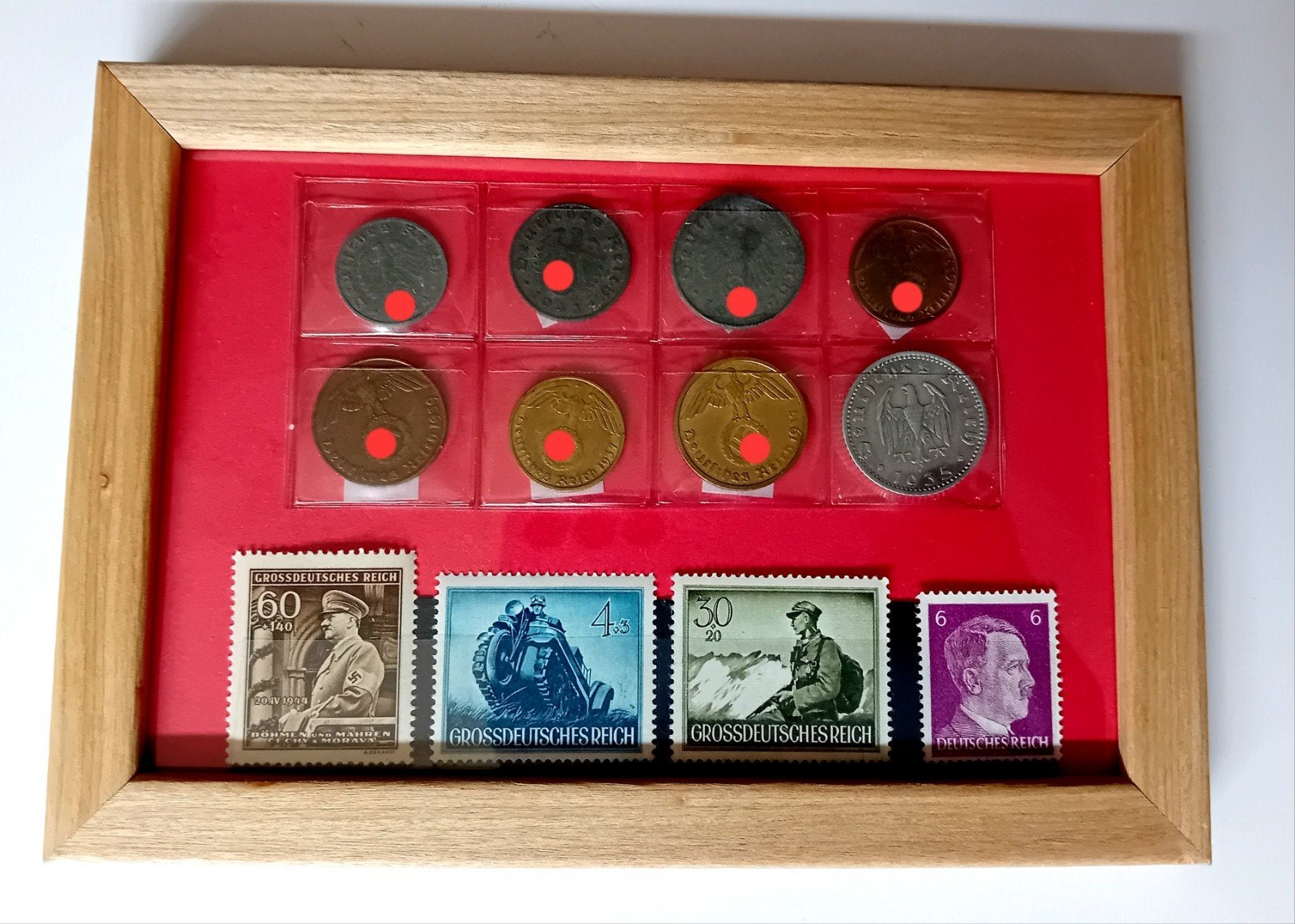 WO2 Complete Reeks Reichspfennig Munten  Postzegels in Lijst, Postzegels en Munten, Ophalen of Verzenden, Duitsland, Setje