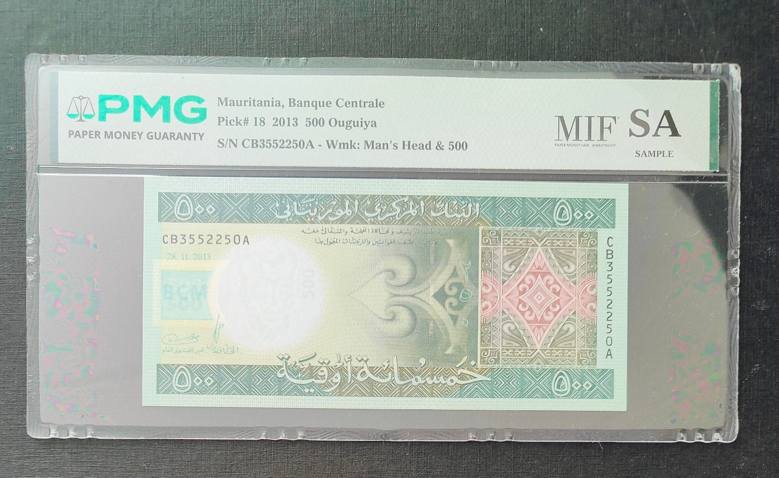 Mauritania, 500 OuguiyaPMG, Verzamelen, Ophalen of Verzenden