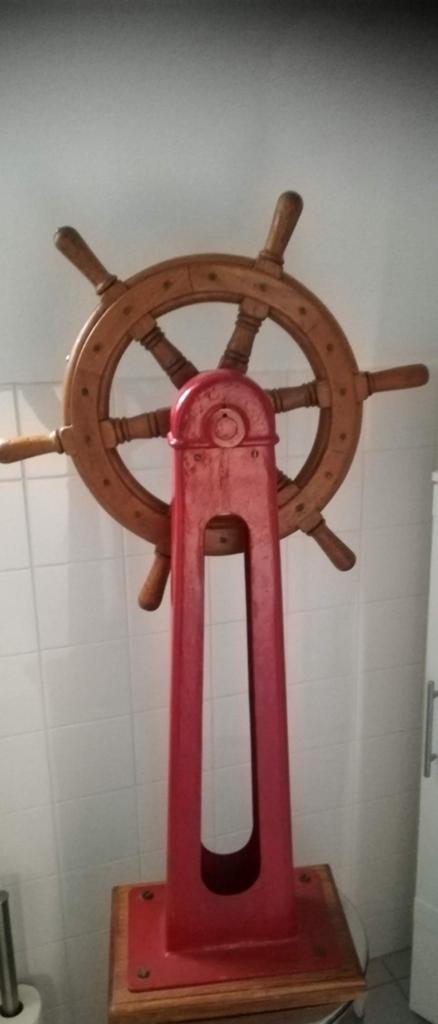 Decoratief scheepsroer op standaard, Ophalen of Verzenden