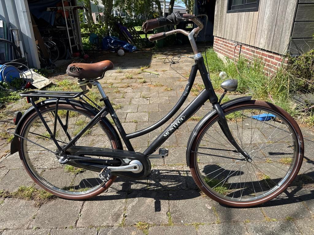 Monteo Damesfiets - 48 CM medium Klassiek en Comfortabel, 26 inch of meer, Terugtraprem, Gebruikt, Versnellingen