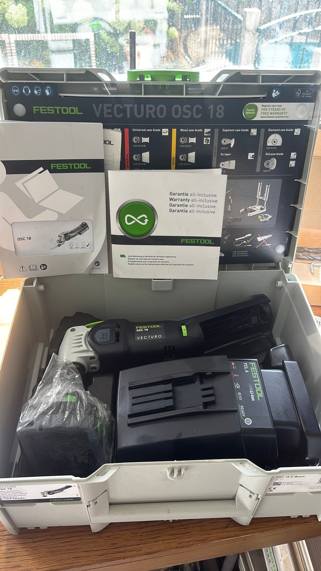 Festool Vecturo OSC 18 Multitool met Accu en Oplader, Ophalen, Zo goed als nieuw, Multitool, Festool