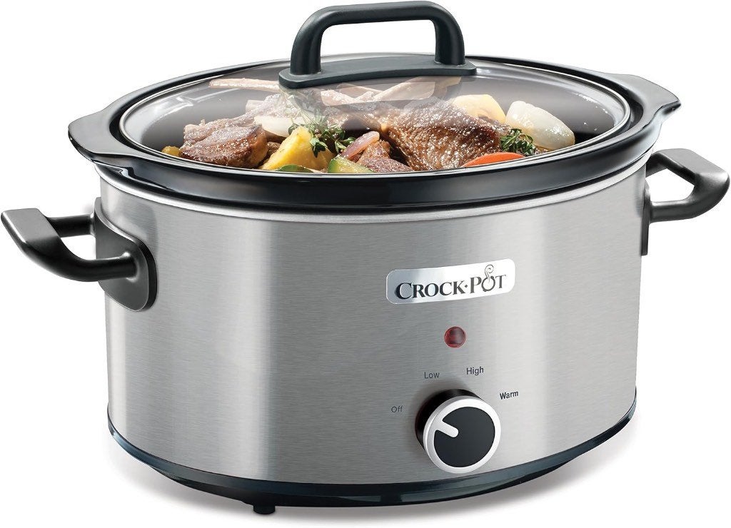 Crock Pot Slowcooker 3,5l, type CSC025X, Ophalen, Met deksel, Overige typen, Zo goed als nieuw