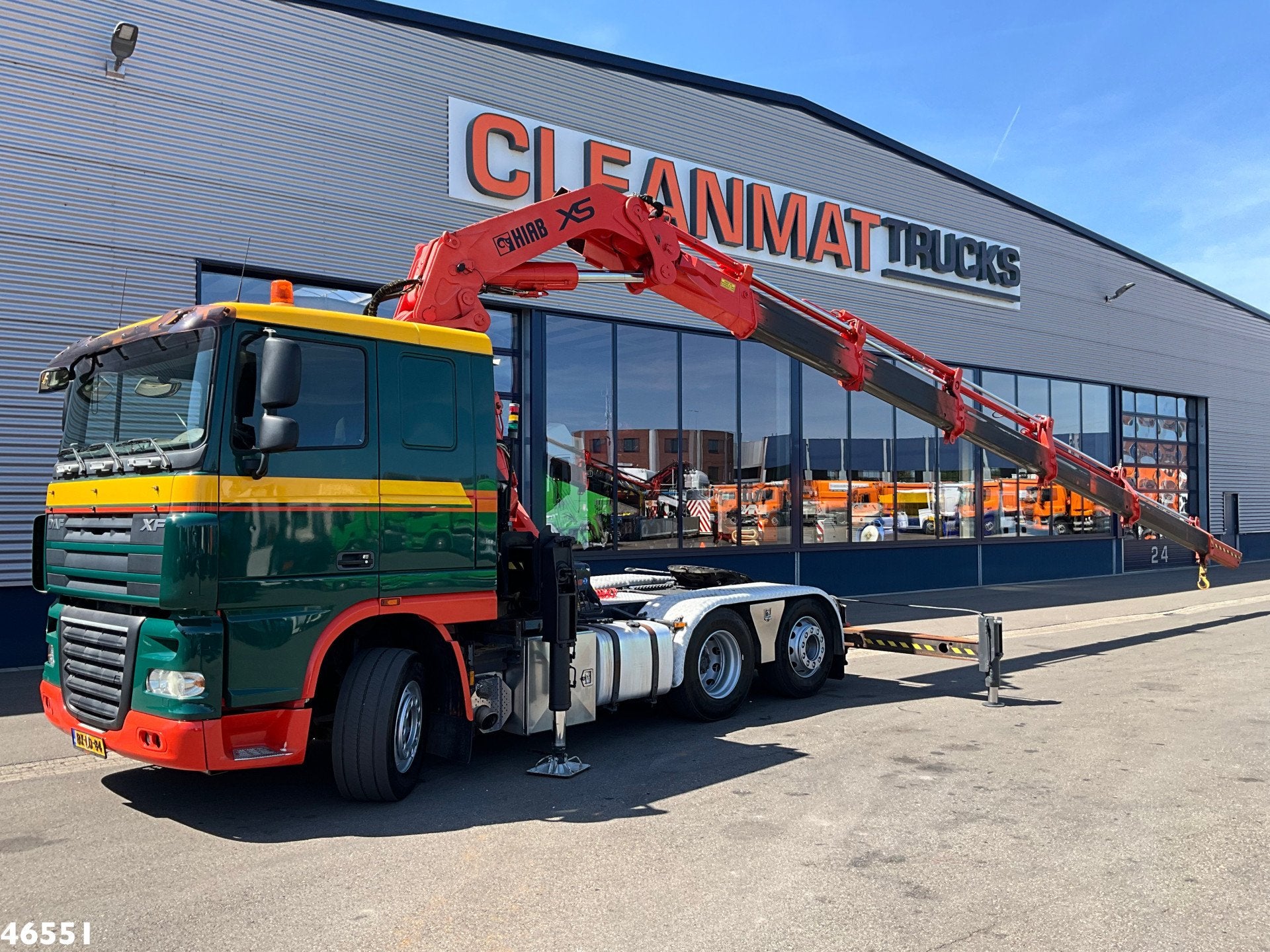 DAF FTN 105 XF 460 6x2 Hiab 60 Tonmeter laadkraan (bj 2010), Euro 5, Origineel Nederlands, 464 pk, 2 stoelen