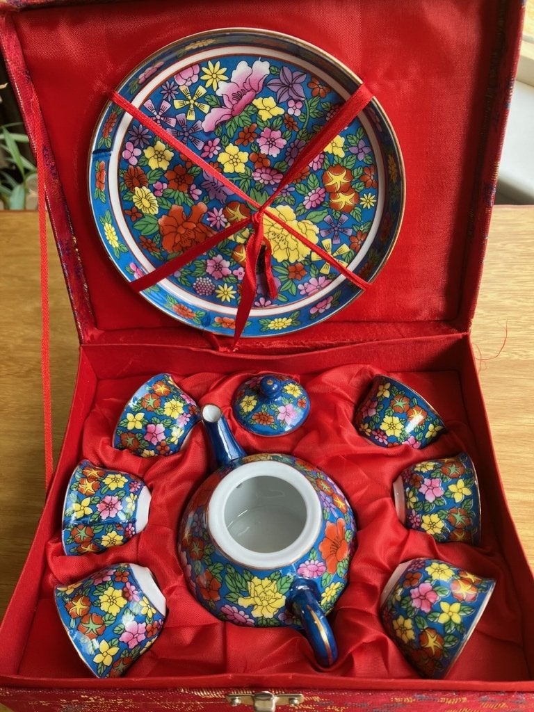 Chinees serviesje porselein, Verzamelen, Ophalen of Verzenden, Nieuw, Porselein, Compleet servies