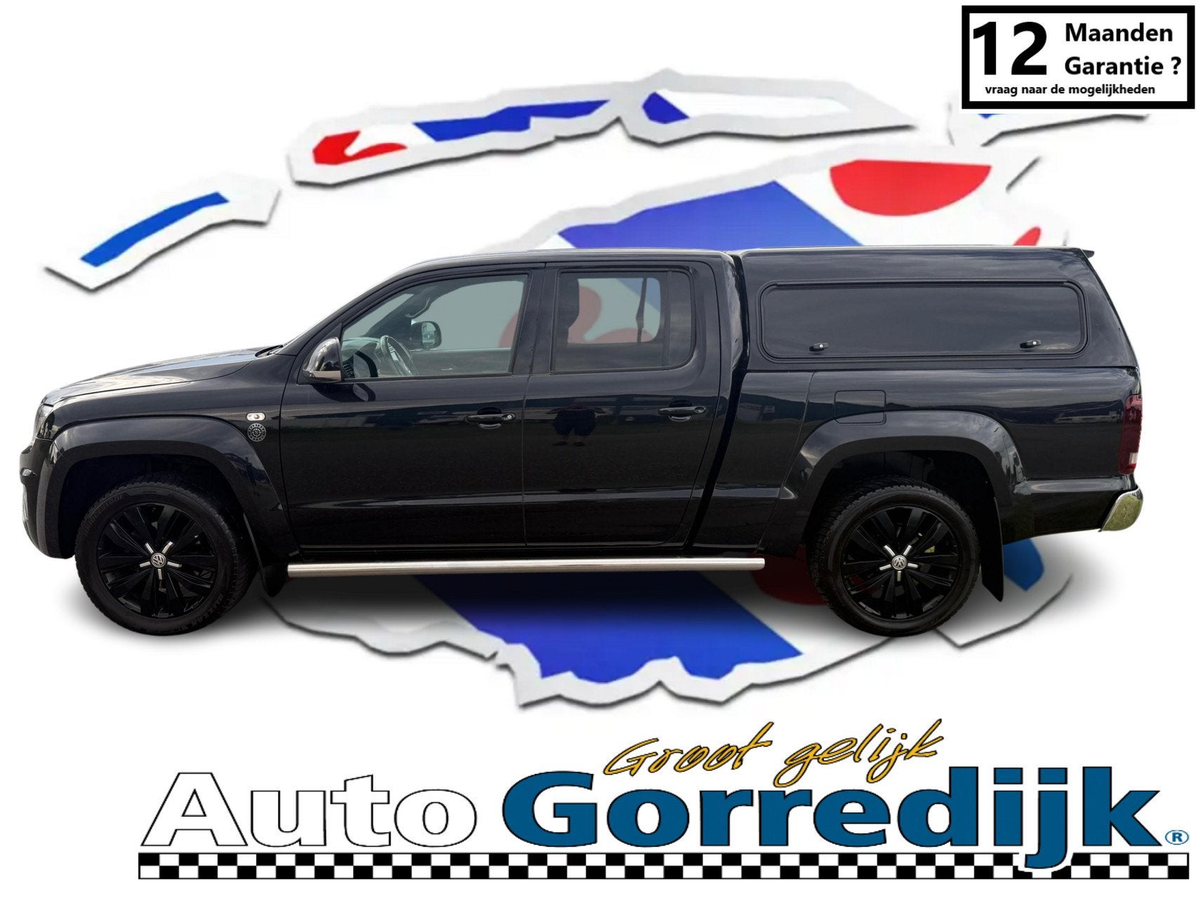 Volkswagen Amarok 3.0 TDI 4Motion DC Aventura V6 258Pk 5Pers, Auto's, Volkswagen, Gebruikt, Zwart, Bedrijf, Diesel