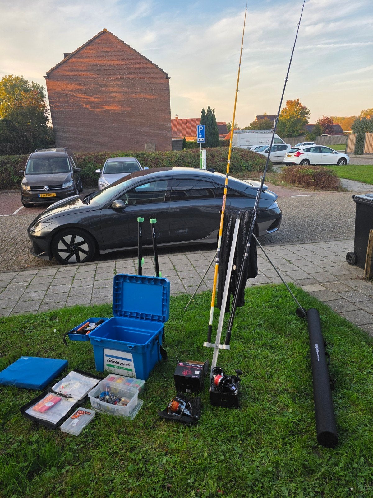 Complete Zeevishobby Set - Hengels, Molens & Accessoires, Watersport en Boten, Ophalen, Gebruikt, Complete set