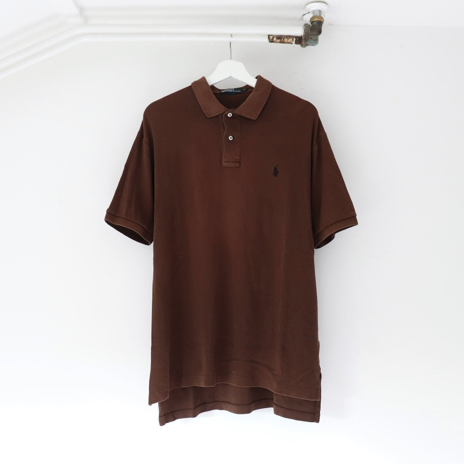 Ralph Lauren brown polo shirt, Verzenden, Zo goed als nieuw, Maat 52/54 (L), Bruin