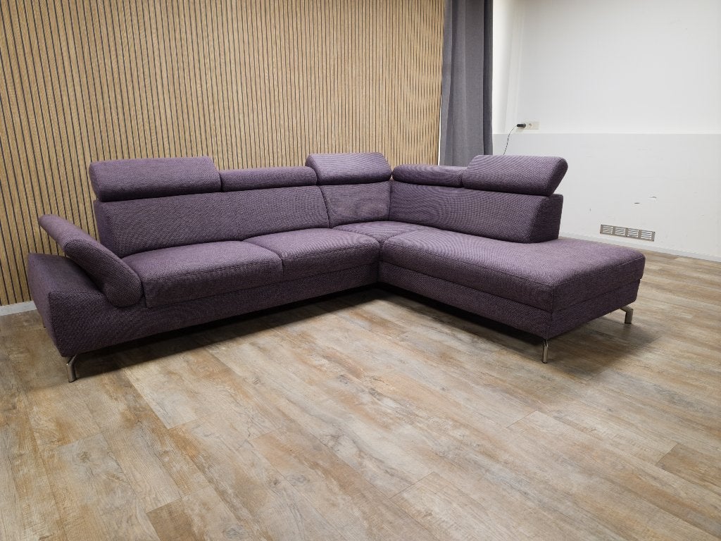 Zeer Mooie Paars Hoekbank van MONTEL MODENA, Info@banxtel.nl, Gebruikt, Verzenden, Hoekbank