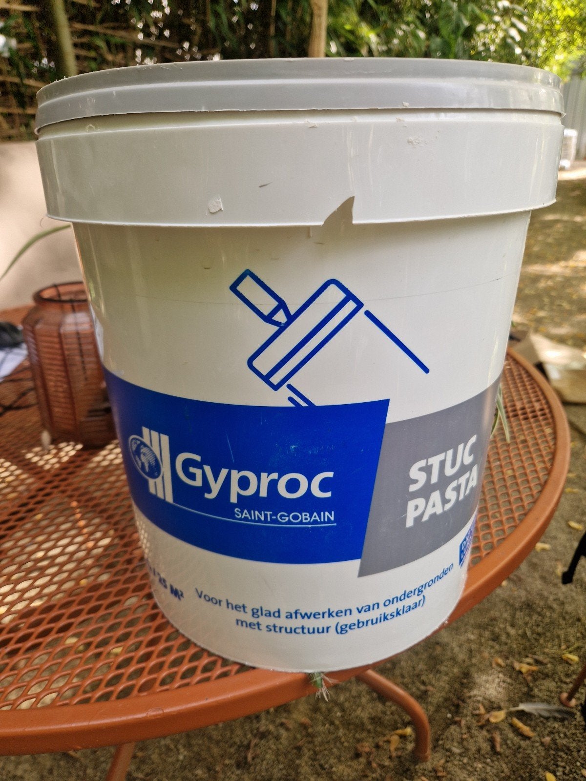 Gyproc Stucpasta - +/- 5 kilo over, Ophalen, Gebruikt