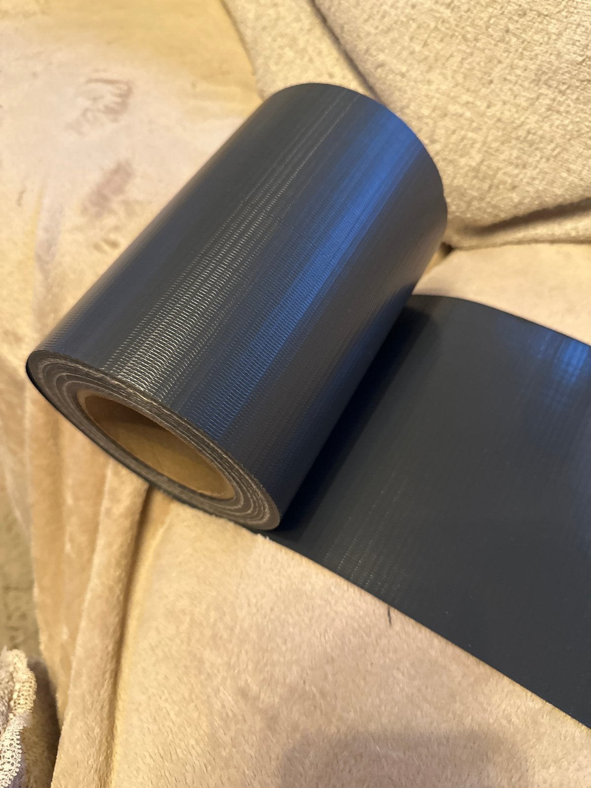 Nieuwe rol antraciet PVC privacyfolie / vlechtband, Tuin en Terras, Ophalen of Verzenden, Nieuw, Kunststof