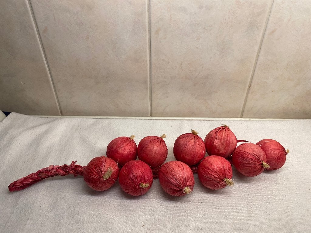 Decoratieve Rode Uien Streng, Ophalen of Verzenden