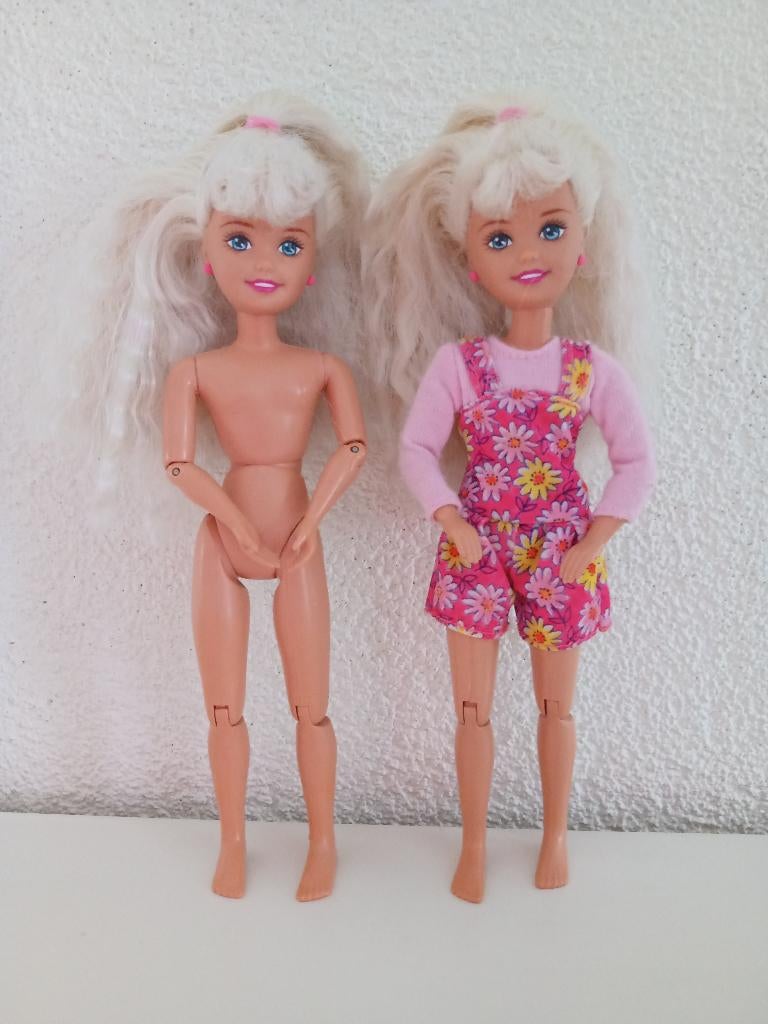 2 x Bicyclin' STACIE (Kleine Zusje van Barbie) uit 1996, Ophalen of Verzenden, Gebruikt, Pop