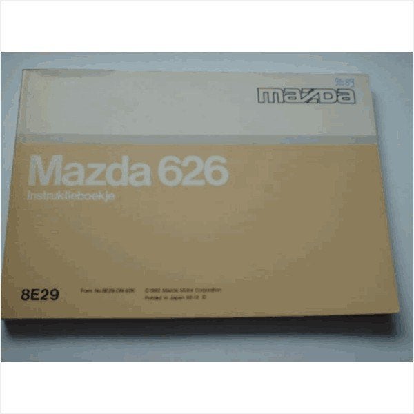 Mazda 626 Instructieboekje 1992 #1 Nederlands, Ophalen of Verzenden