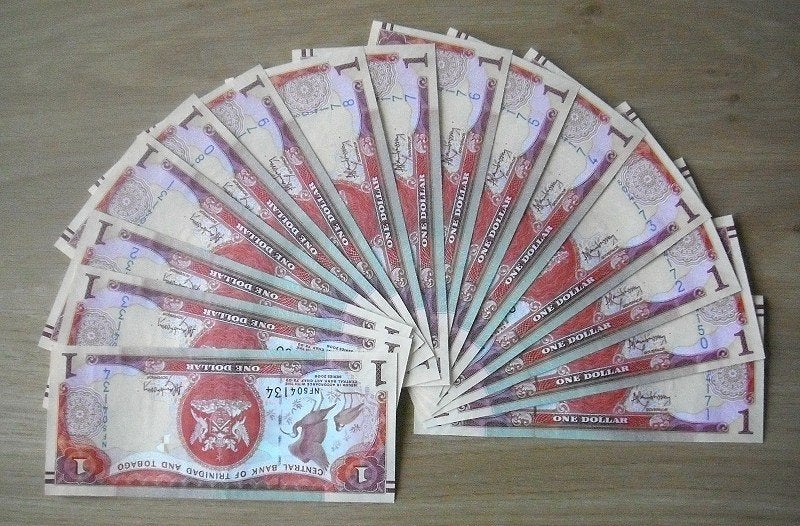Trinidad and Tobago, 1 Dollar bankbiljet uit 2013 (UNC), Verzenden, Zuid-Amerika, Los biljet