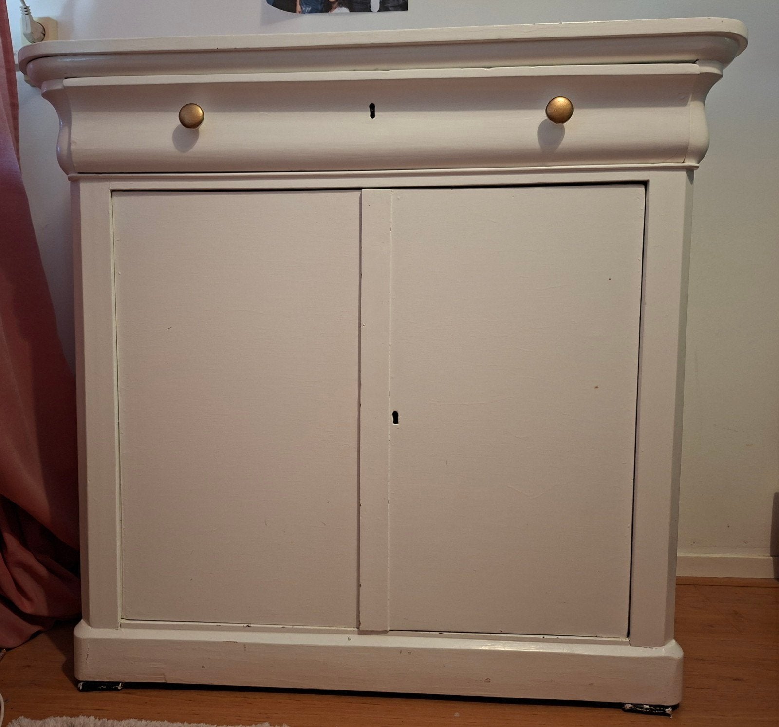 Jaren 50 commode kastje, Ophalen, Gebruikt, Met deur(en), Eikenhout
