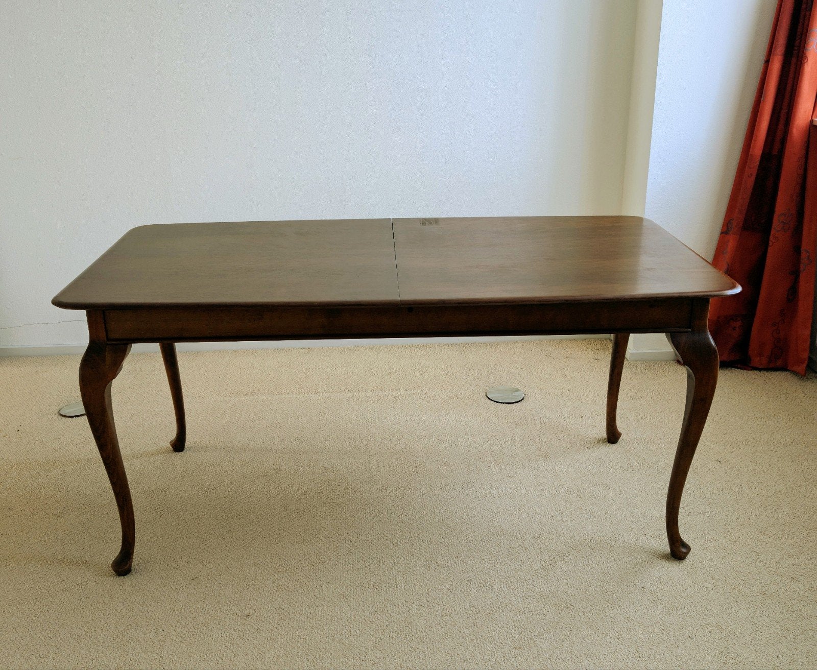 Antieke Queen Anne eettafel – uitschuifbaar, inlegb, Ophalen