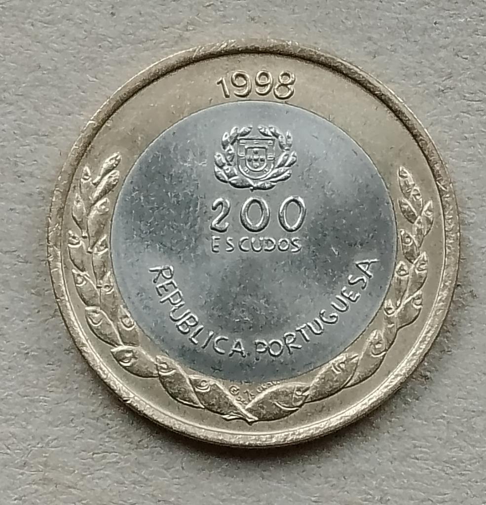 Portugal, 200 escudo's 1998 Expo '98, Ophalen of Verzenden, Overige landen, Losse munt