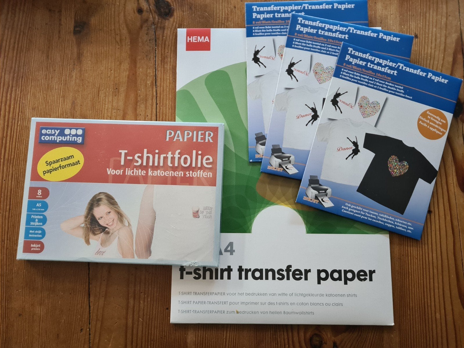 Transferpapier set, voor lichte en donkere stoffen, Ophalen of Verzenden, Nieuw