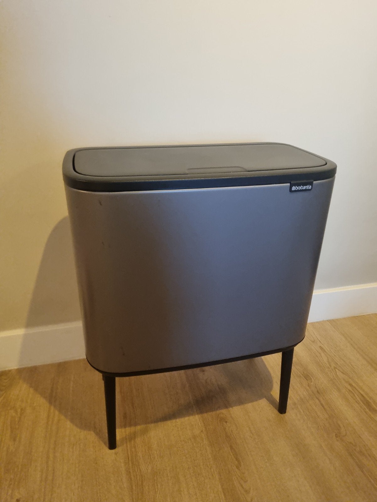 Brabantia Bo Touch Bin 25L + 12L - Zo goed als nieuw, 40 liter of meer, Ophalen, Zo goed als nieuw, Rvs