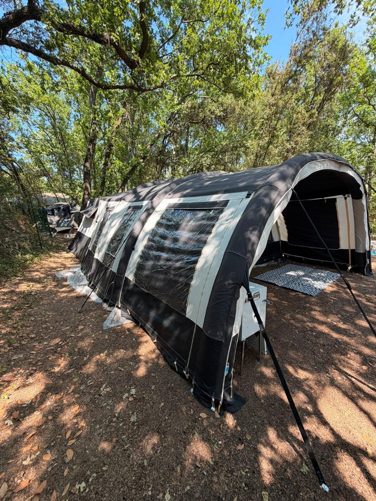 Jamet Air 6 persoons vouwwagen, Caravans en Kamperen, Ophalen, Antraciet, Aanwezig, Jamet