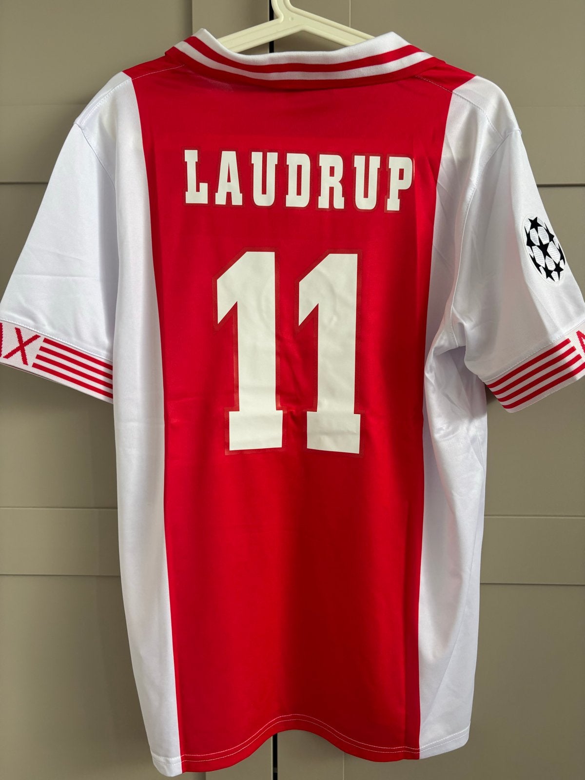 Retro Ajax Thuisshirt Laudrup 11 - Maat XL umbro vintage, Ophalen of Verzenden, Voetbal, Rood, Maat 56/58 (XL)