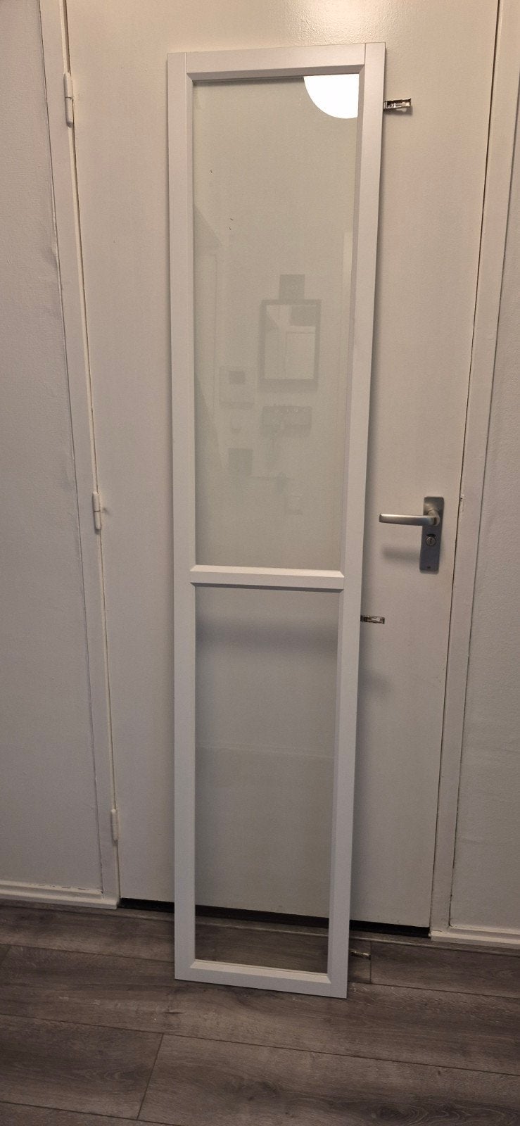 Ikea Oxberg vitrinedeur wit (incl. scharnieren), Ophalen, Zo goed als nieuw