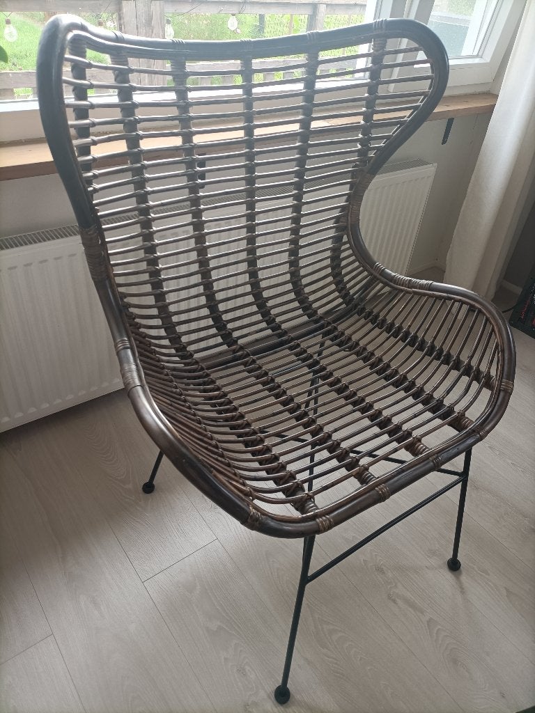 Stoel rotan, Ophalen, Bruin, Riet of Rotan, Zo goed als nieuw