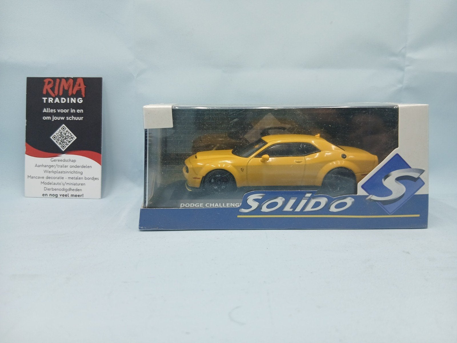 Solido Dodge Challenger str demon Modelauto Geel nieuw 1/43, Ophalen of Verzenden, Nieuw, Auto, Solido