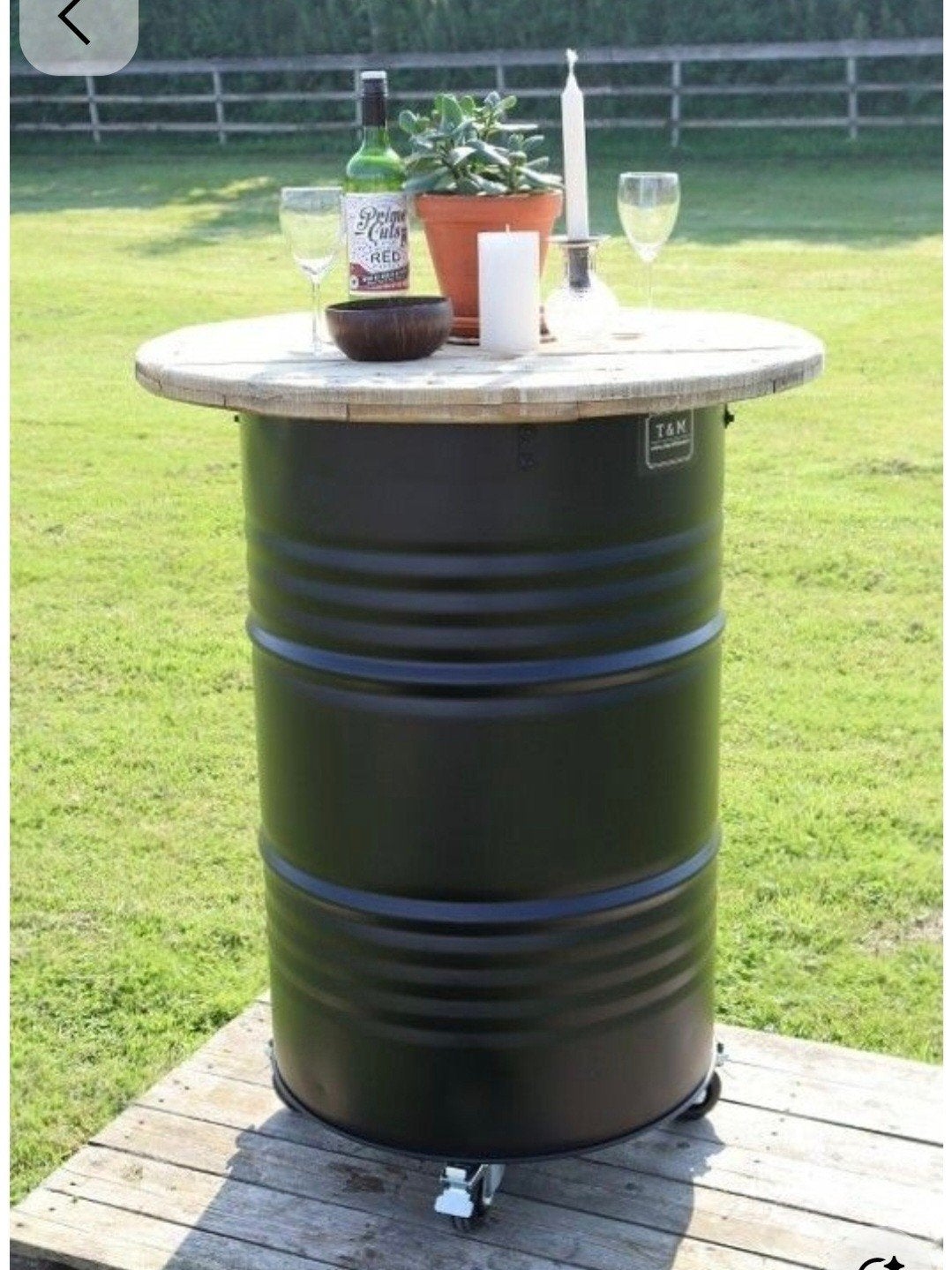 Olievat Mercedes Benz tbv statafel, bbq, vuurkorf etc, Ophalen, Zo goed als nieuw