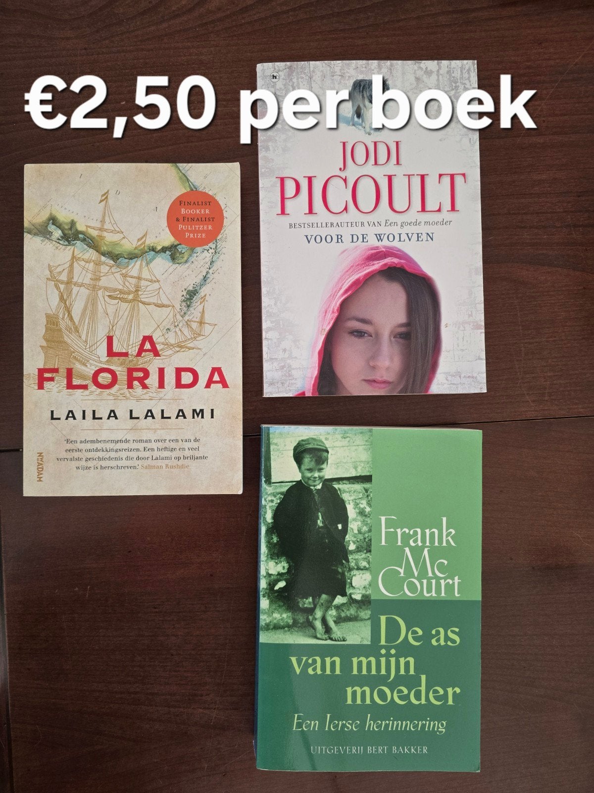 leesboeken La Florida, Voor de Wolven, De as van mijn moeder, Ophalen of Verzenden, Gelezen