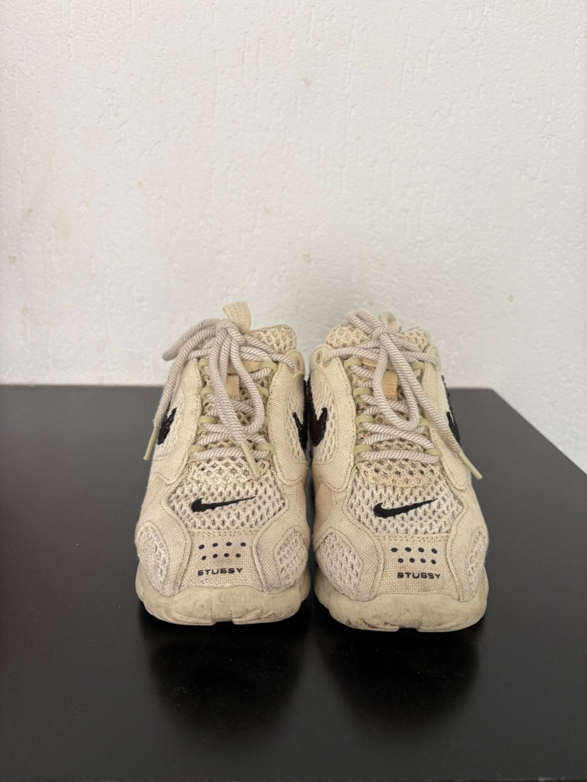 Nike Air Zoom Spiridon Cage 2 Stüssy Fossil, Beige, Ophalen of Verzenden, Sneakers of Gympen, Zo goed als nieuw
