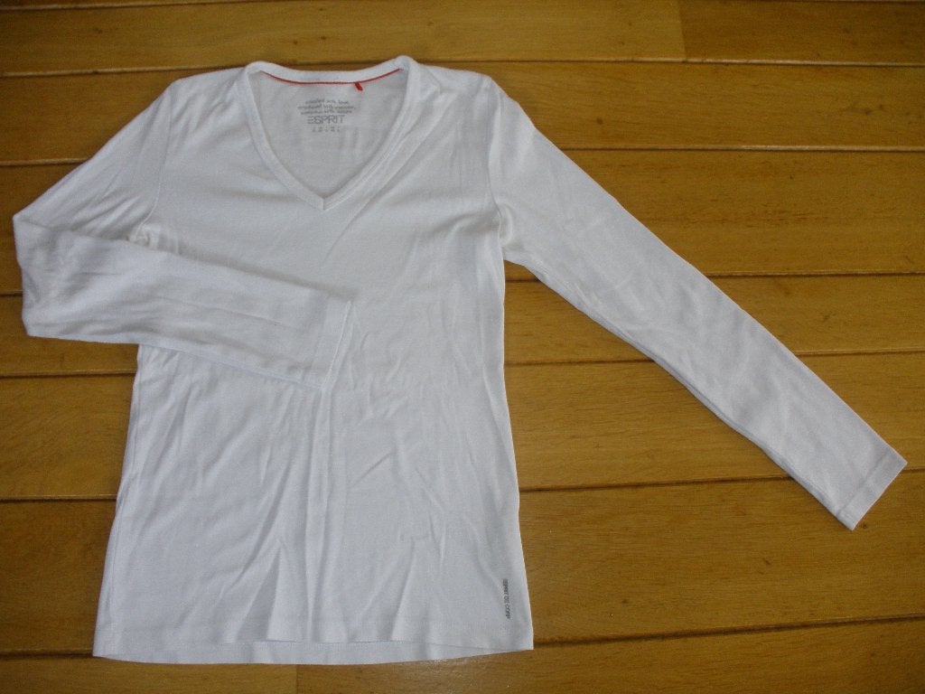 ESPRIT t- shirt wit maat XS, Wit, Ophalen of Verzenden, Zo goed als nieuw, Korte mouw