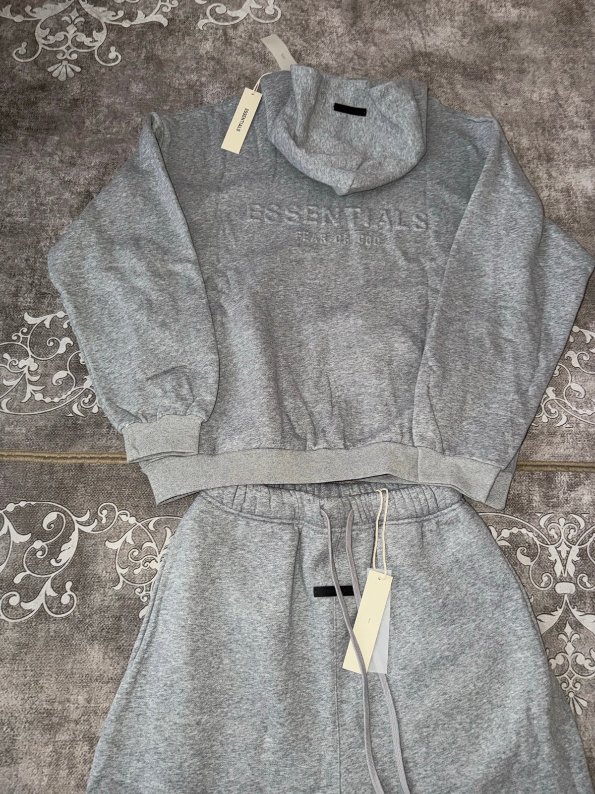 Essentials Fear of God Hoodie & Joggingbroek Set - Grijs, Ophalen of Verzenden, Nieuw