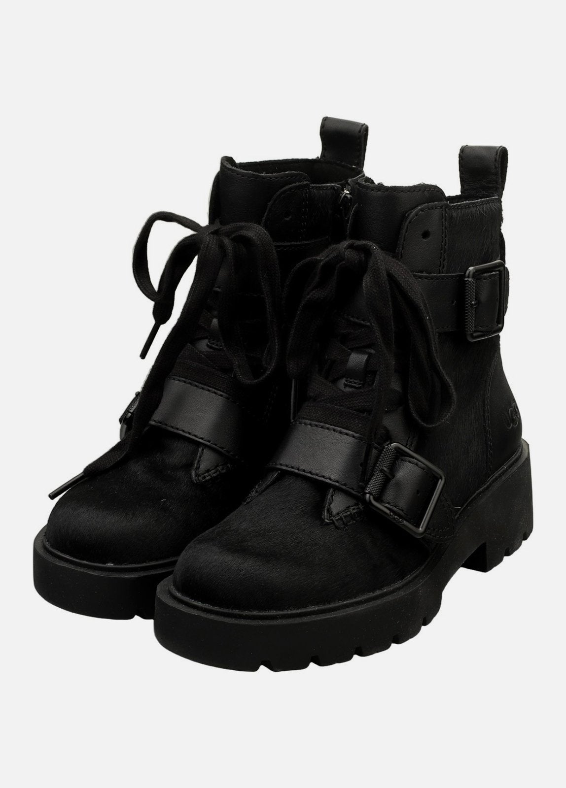 UGG Zorrah Calf Hair laarsjes-Maat 38, Kleding | Dames, Verzenden, Zwart, Lage of Enkellaarzen, Nieuw