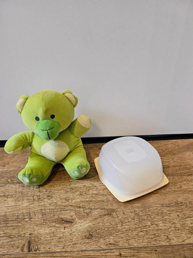 Tupperware nieuwe wit gele kaasdoos cheesesmart, Ophalen of Verzenden, Nieuw, Wit, Bak of Kom