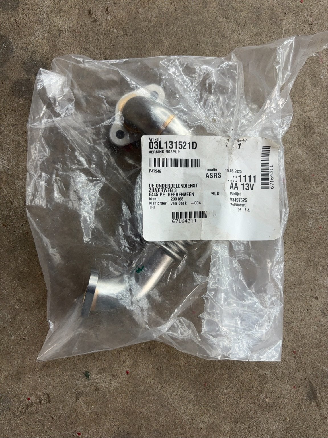 Originele VAG 2.0 TDI EGR Verbindingspijp, Ophalen of Verzenden, Nieuw, Seat
