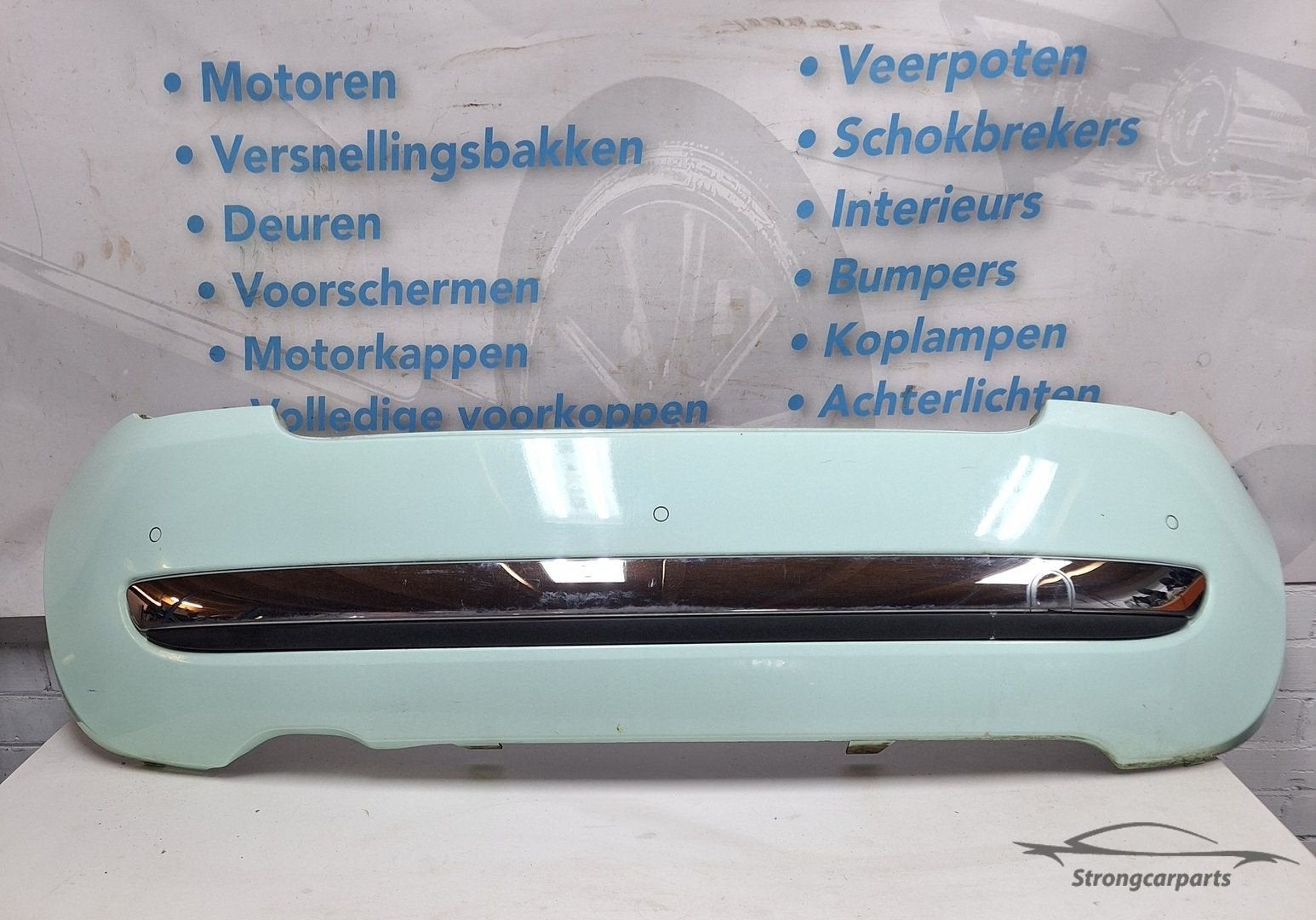 Achterbumper Fiat 500 met Chrome lijst en 3x pdc 735425627, Auto-onderdelen, Gebruikt, -, -, Ophalen of Verzenden