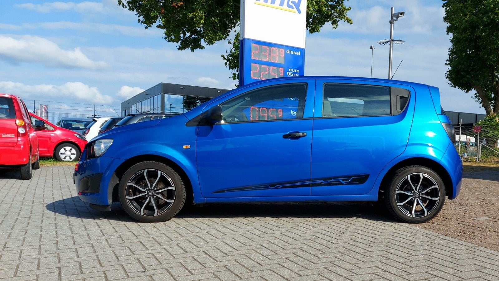 NAP!!Chevrolet Aveo 1.2 LS.Airconditioning,cruise control, Voorwielaandrijving, Stof, 40 €/maand, Aveo
