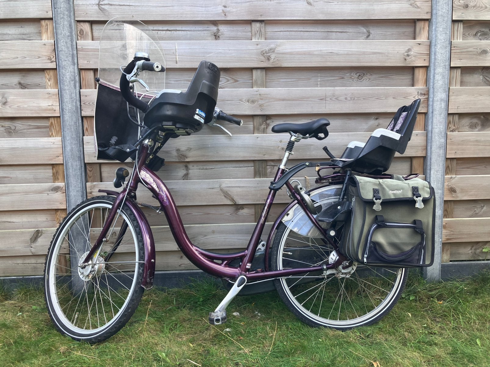Moederfiets (7 versnellingen) Sparta Amazone, Fietsen en Brommers, Ophalen, 2 zitjes, Sparta, Dubbele standaard