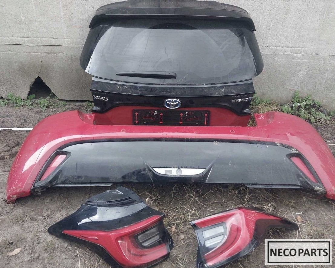 TOYOTA YARIS ACHTERKLEP ACHTERBUMPER ACHTERLICHTEN BUMPER, Gebruikt, -, -, Ophalen of Verzenden