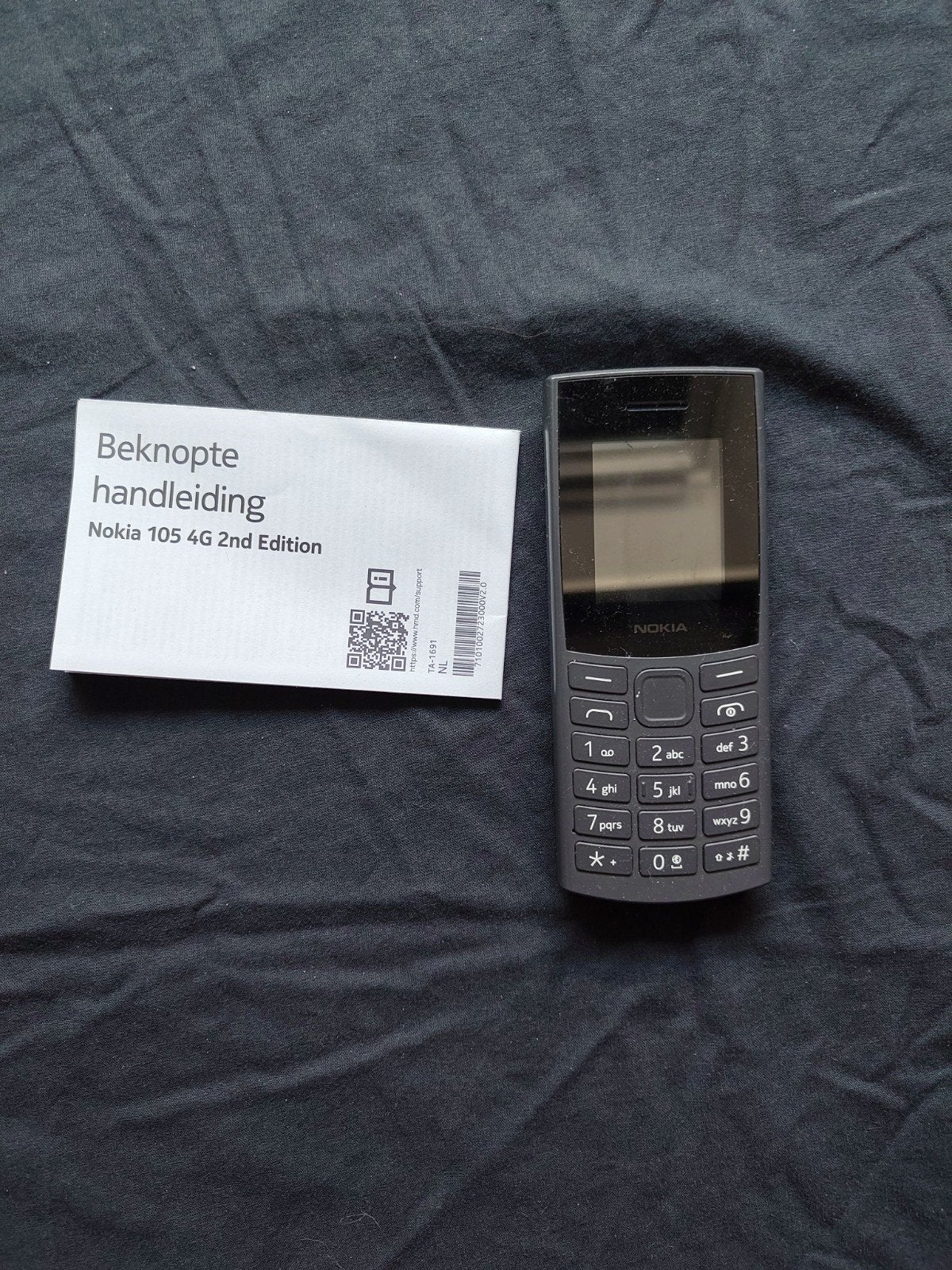 Nokia 105 4G 2024, Zwart, Fysiek toetsenbord, Ophalen of Verzenden, Zo goed als nieuw