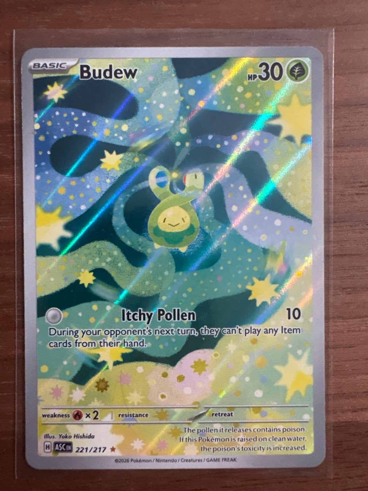 Budew 221/217 IR, Ophalen, Nieuw, Losse kaart, Foil
