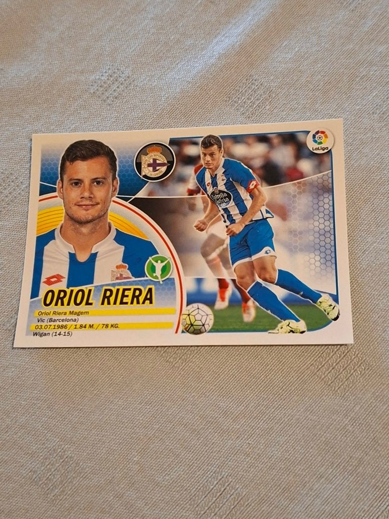 Panini / Sticker/Oriol Riera/Deportivo la Coruna/2016-2017, Ophalen of Verzenden, Nieuw, Buitenlandse clubs, Poster, Plaatje of Sticker