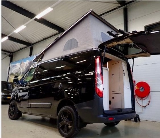 Ford Transit Custom Nugget Westfalia  - 2019-zwart, Caravans en Kamperen, Campers, Automaat, Chemisch toilet, Ford, Fietsendrager
