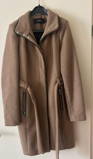 Beige wollen winterjas, Vero Moda, Beige, Gedragen, Ophalen